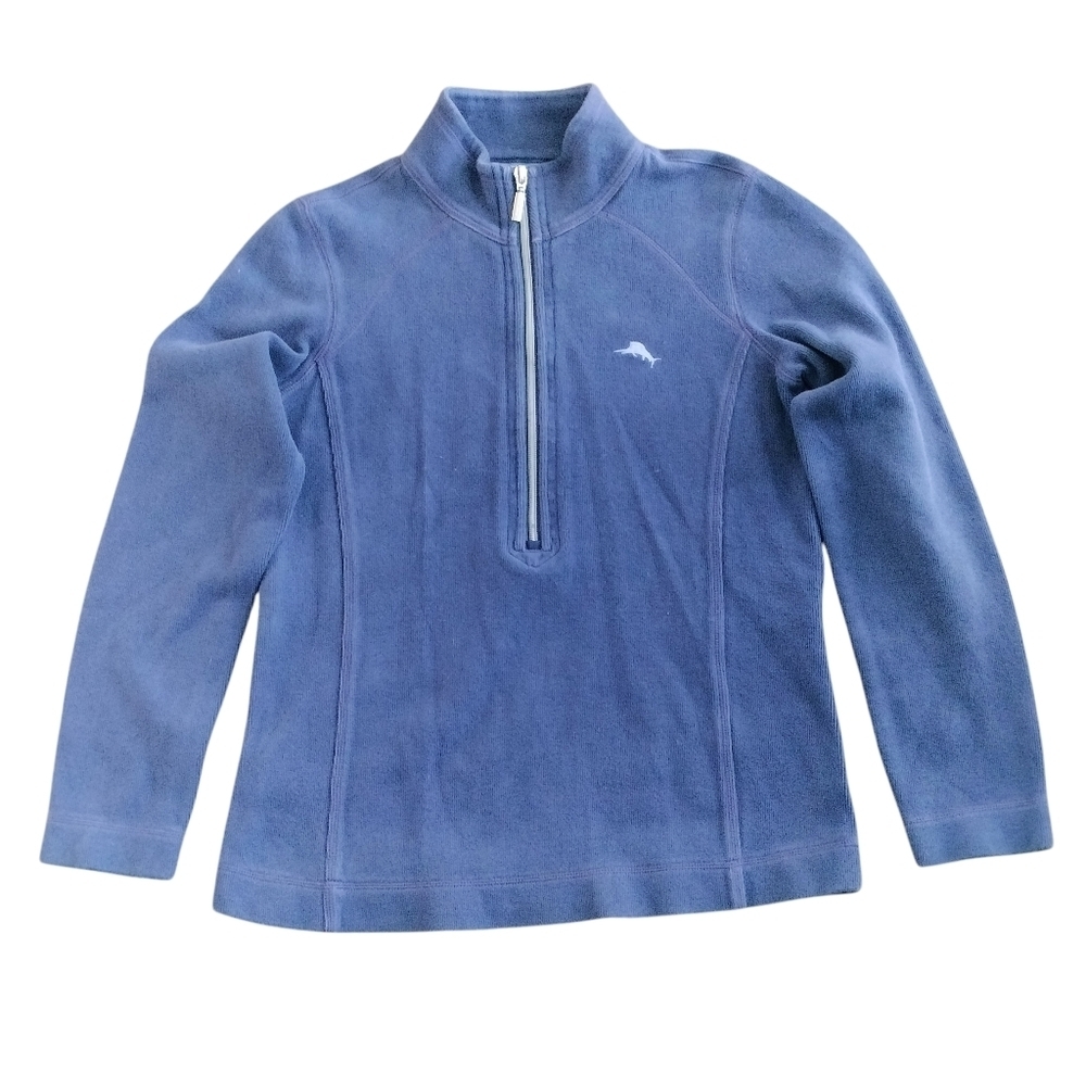 Tommy Bahama SolidCore Blue Quarter-Zip Sweatshirt